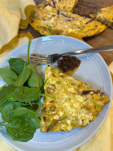 curry sausage frittata