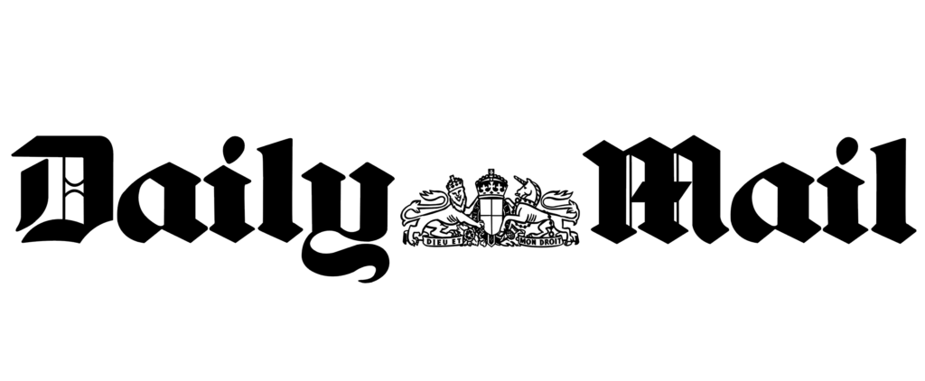 Black and white logo of a British tabloid newspaper