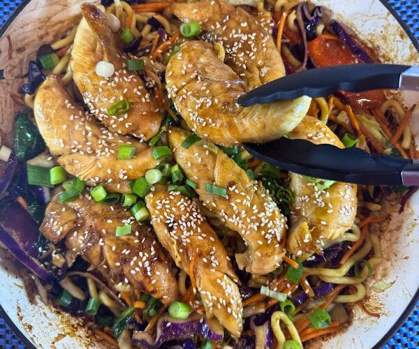 Chicken Teriyaki Stir Fry cooked