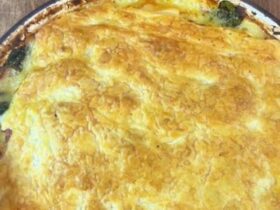 Chicken and Leek Pie cooked