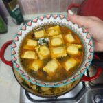 ravioli soup served