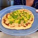 2 ingredient flat bread served