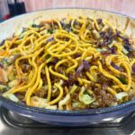 4 Ingredient Beef Teriyaki Noodles cooking