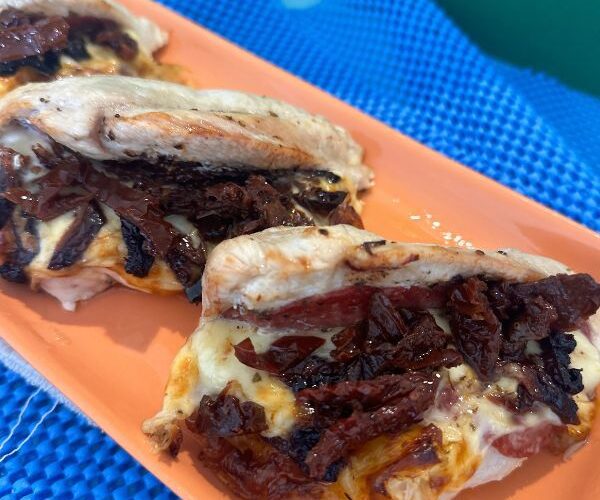4 Ingredient Pizza stuffed Chicken breast 2 served