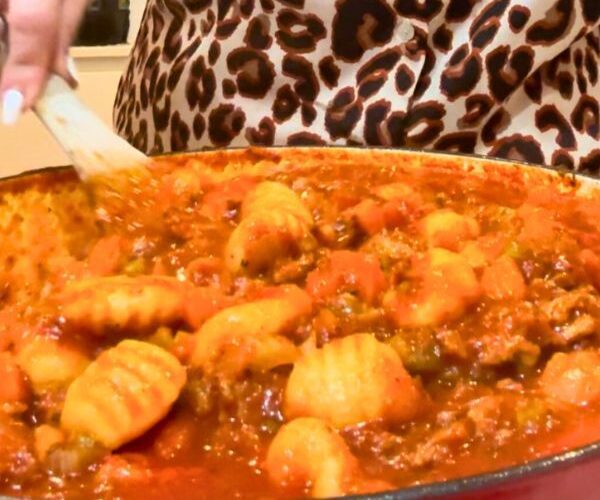 4 Ingredient Sausage Ragu Gnocchi cooked