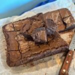 Air fryer Chocolate Brownies sliced