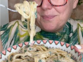 Fettuccine Boscaiola served