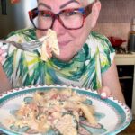Fasta Pasta Day 2 Salmon Feta and Tomato Bake Sauce 1 Salmon Feta and Tomato Bake Sauce served