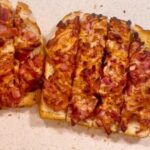 Air Fryer Savoury Toast sliced