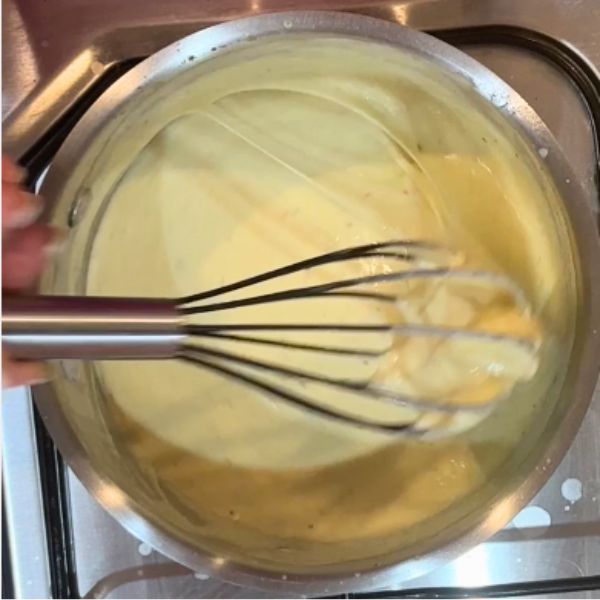 Cheese Sauce cooked Cheese Sauce cooked in pot