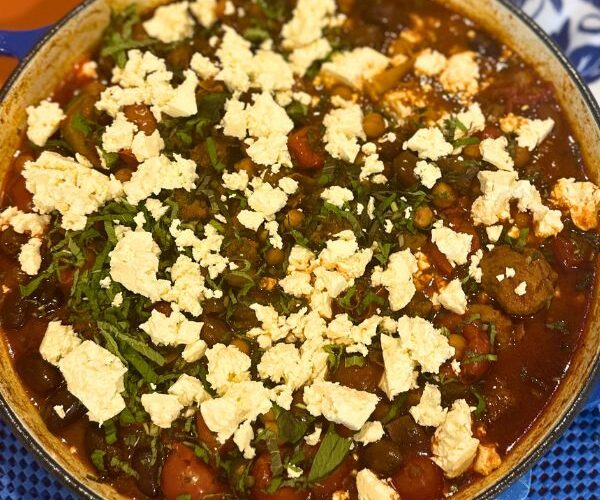 Lamb Tagine served
