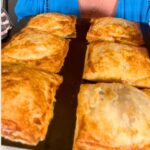 Meat Pies cooked on tray