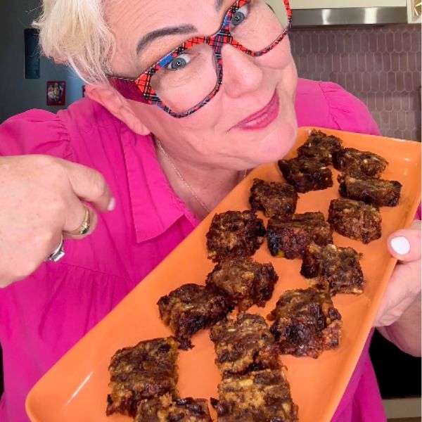 Savory Christmas Cake on plate