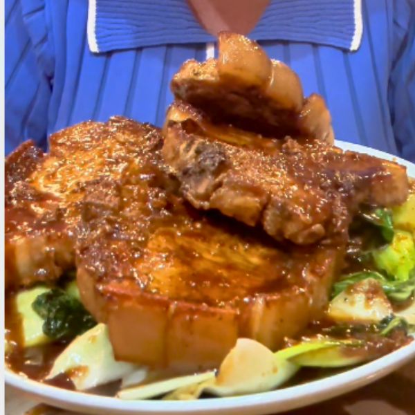 Sticky Pork Chops served on plate