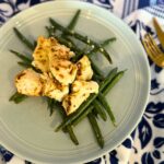 Air Fryer Honey Mustard Chicken plated and served