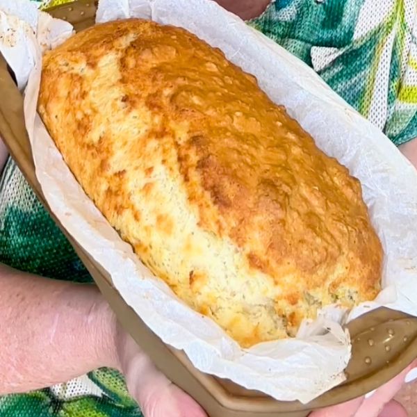 Lemon Bread cooked in pan