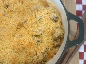 Cheesy Cauliflower Bake cooked