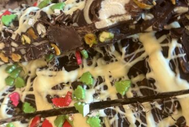 Christmas Rocky Road baked