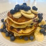 3 Ingredient Pancakes served