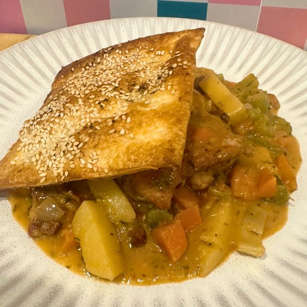 Chicken Pie served on plate
