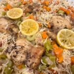 Garlic Butter Chicken and Rice cooked