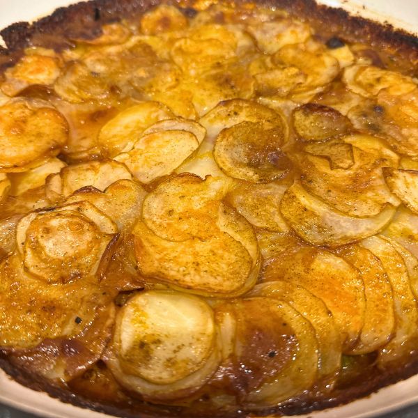 Lamb and Potato Pie cooked