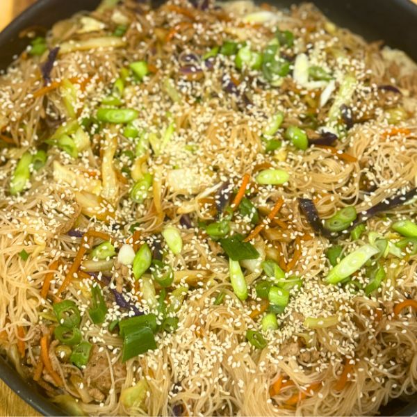 Spring Roll Bowls cooked in wok